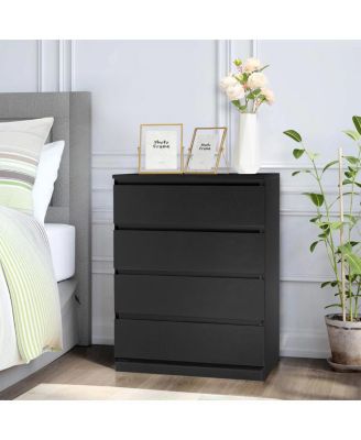 Simple Wood 4-Drawer Dresser – Classic and Functional Storage