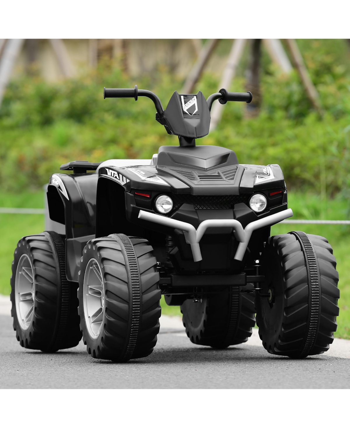 12V Kids 4-Wheeler Atv Quad Ride On Car w/ Led Lights Music Usb