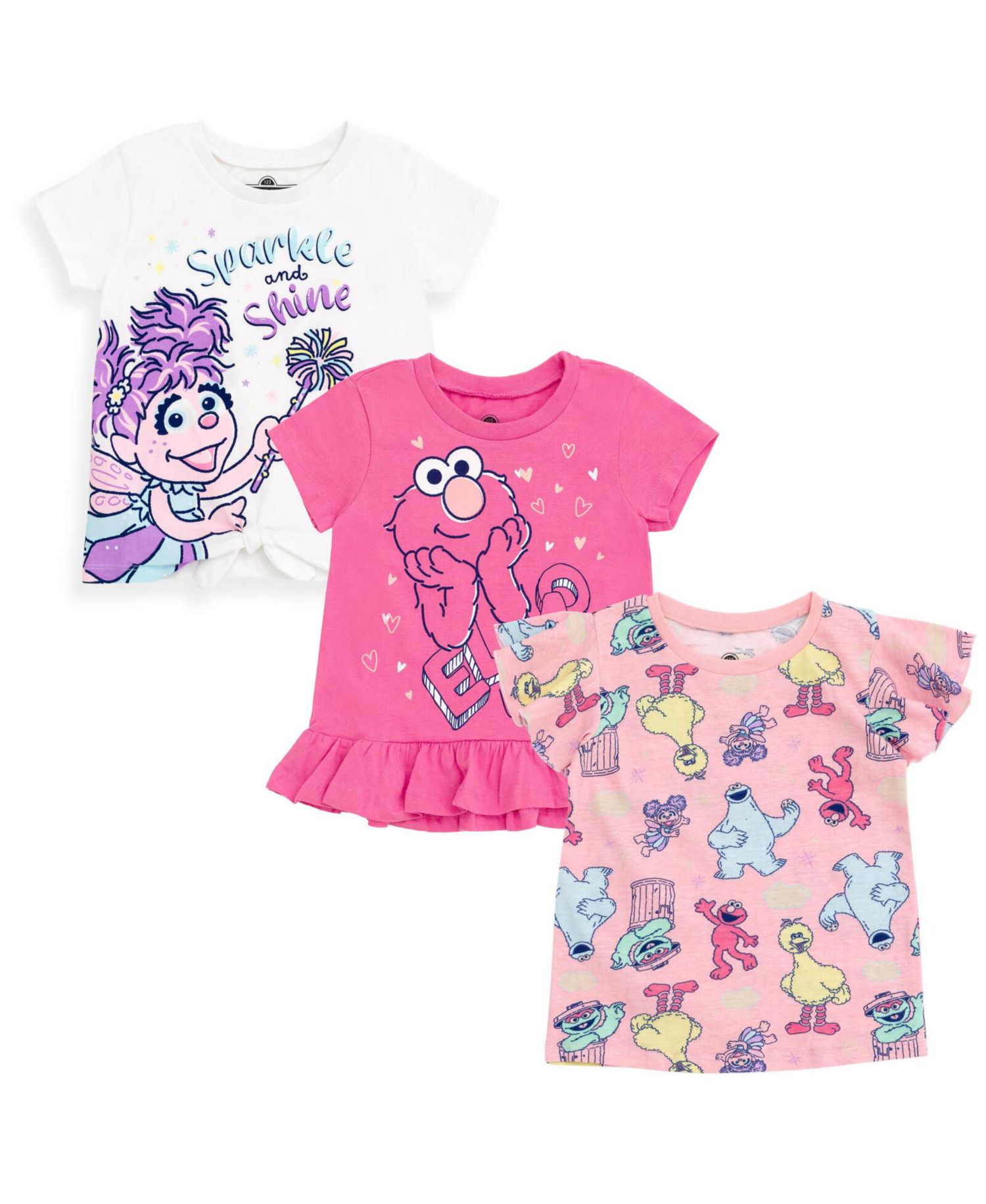 Baby Girls 3 Pack T-Shirts