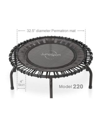 220 in-Home Cardio Fitness Rebounder, 39-inch | Mini Trampoline with Arched-Legged & Videos Included | Safe, Sturdy and Low-Impact