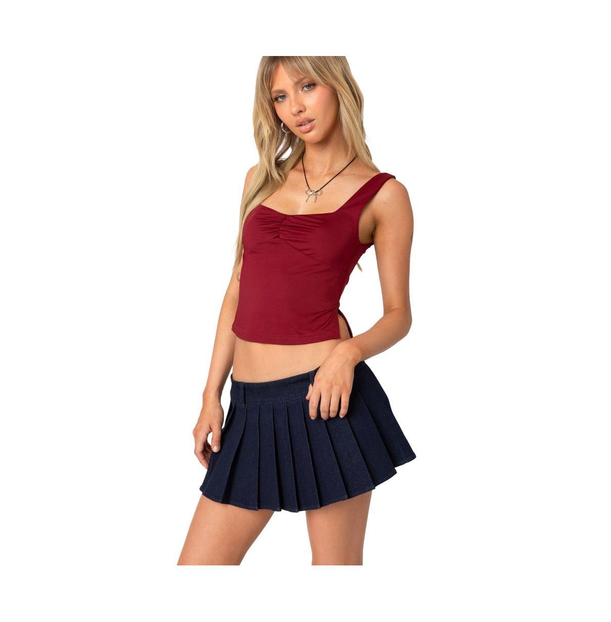 Edikted Women's Marigold side slit top