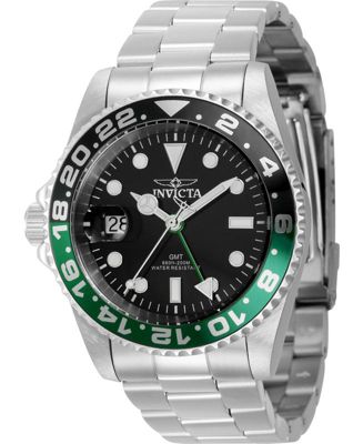 Men's 43960 Pro Diver Quartz 3 Hand Black Dial Watch
