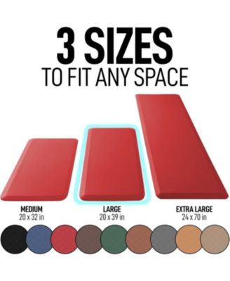 Large 20x39 Anti Fatigue Mat Cushioned Memory Foam Kitchen Mat