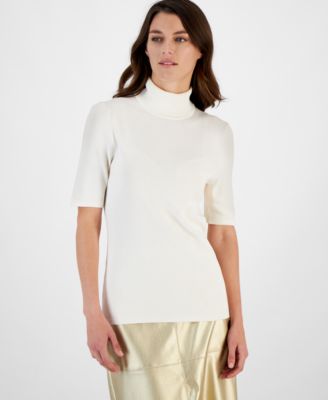 Women's Half-Sleeve Turtleneck Sweater