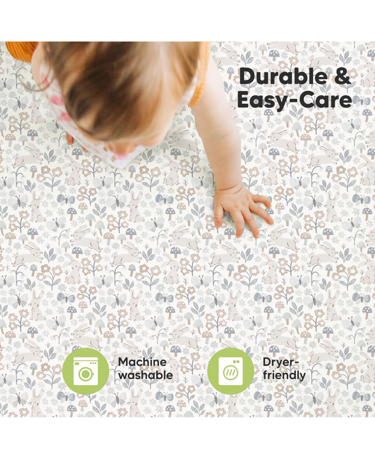 KeaBabies Mini Crib Sheets for Baby Girls, Boys, 2-Pack Soothe and Play Sheets Fitted, Organic N Play Mattress Sheet