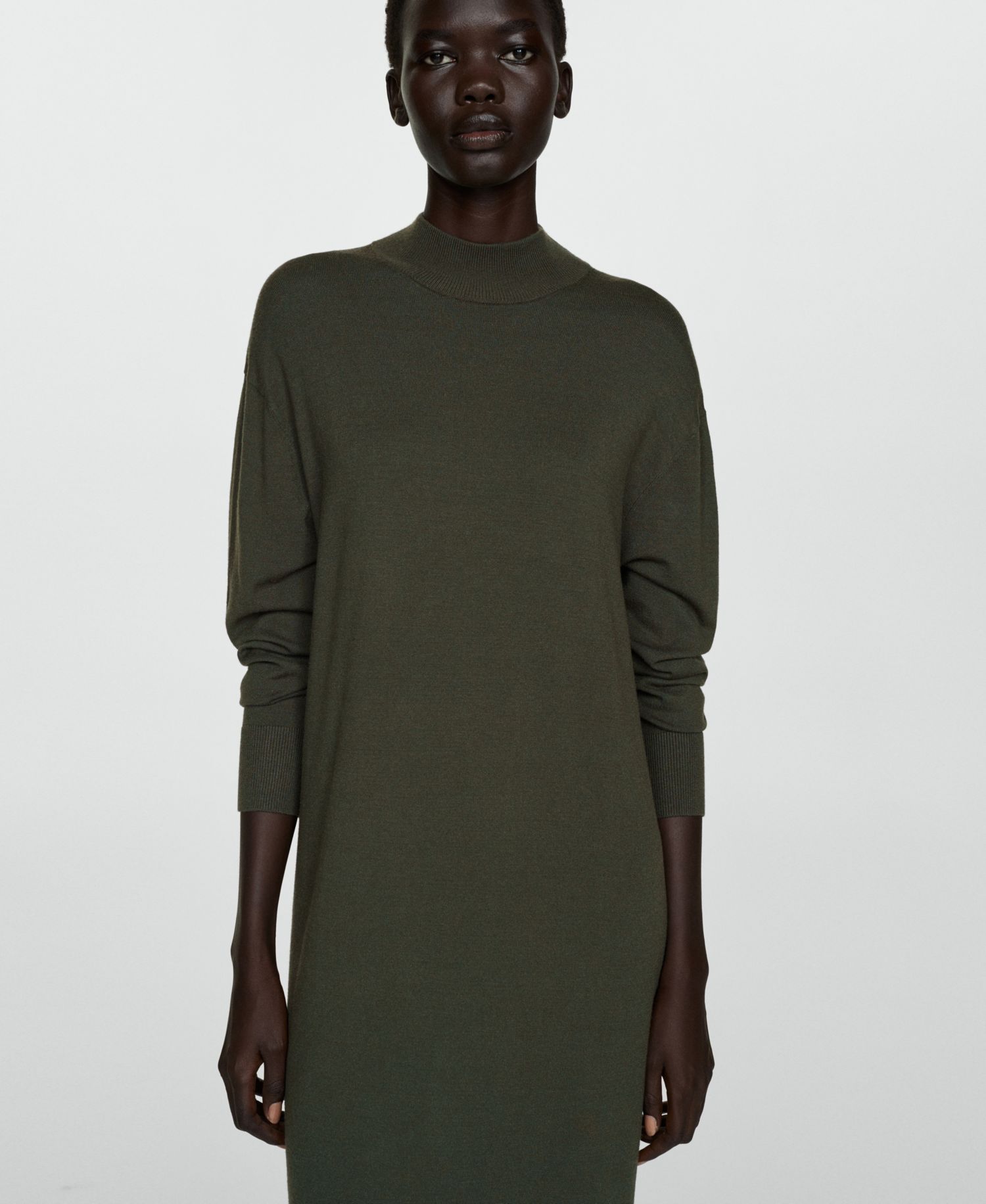 Women's Round-Neck Knitted Dress