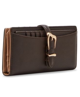 2 Piece Gift Set with Sculpted Buckle Wallet and Removeable Card Organizer