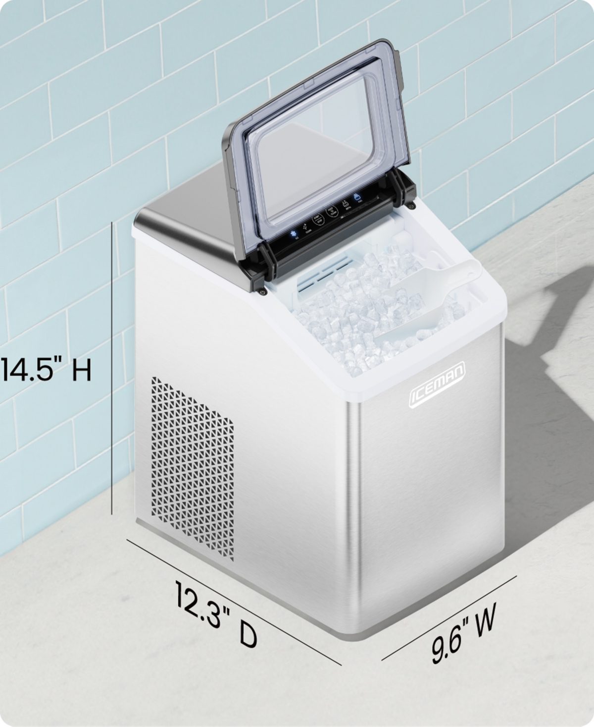 Chefman Iceman The Pebble Countertop Ice Machine