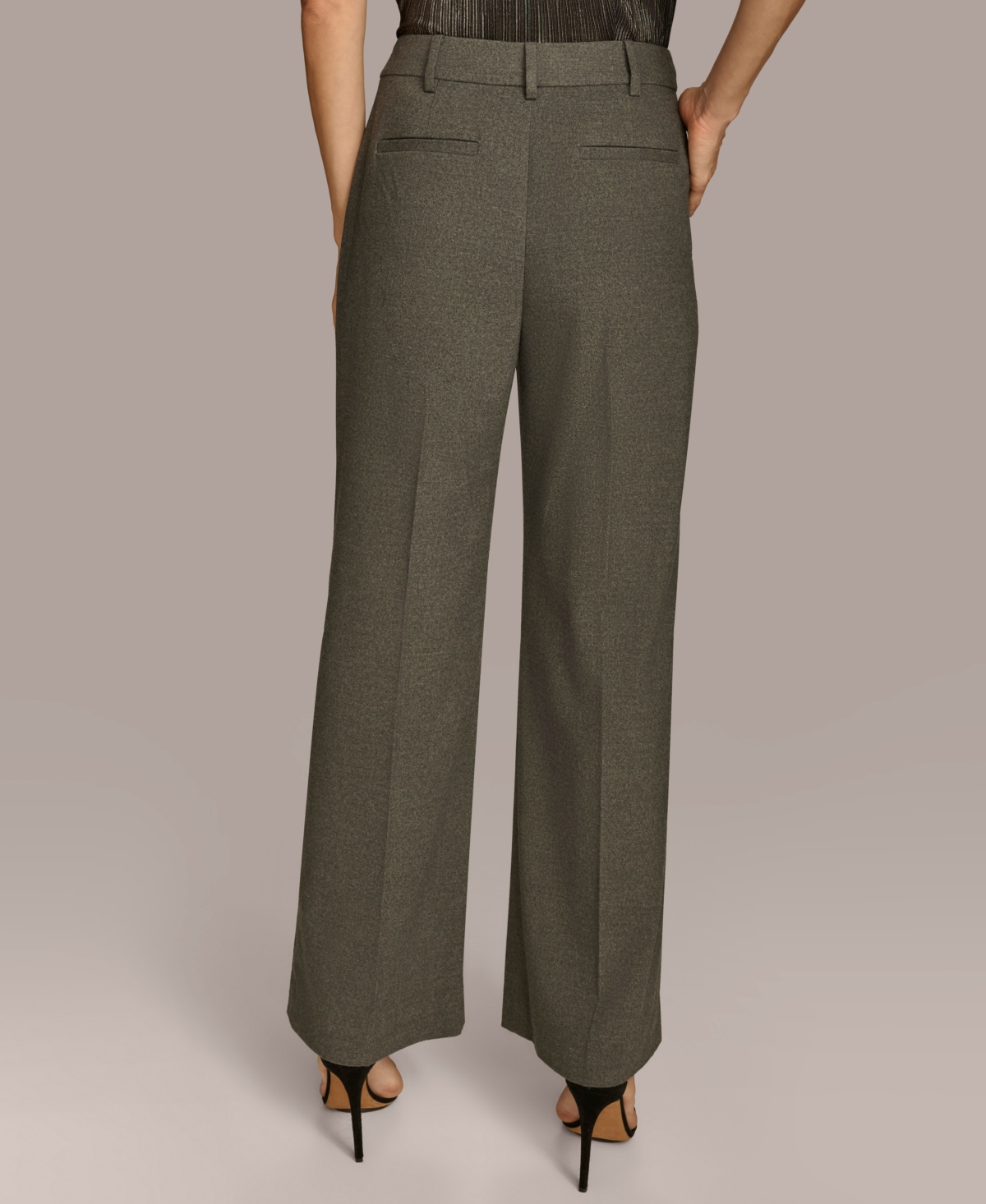 Donna Karan New York Women's Pleat-Front Wide-Leg Pants