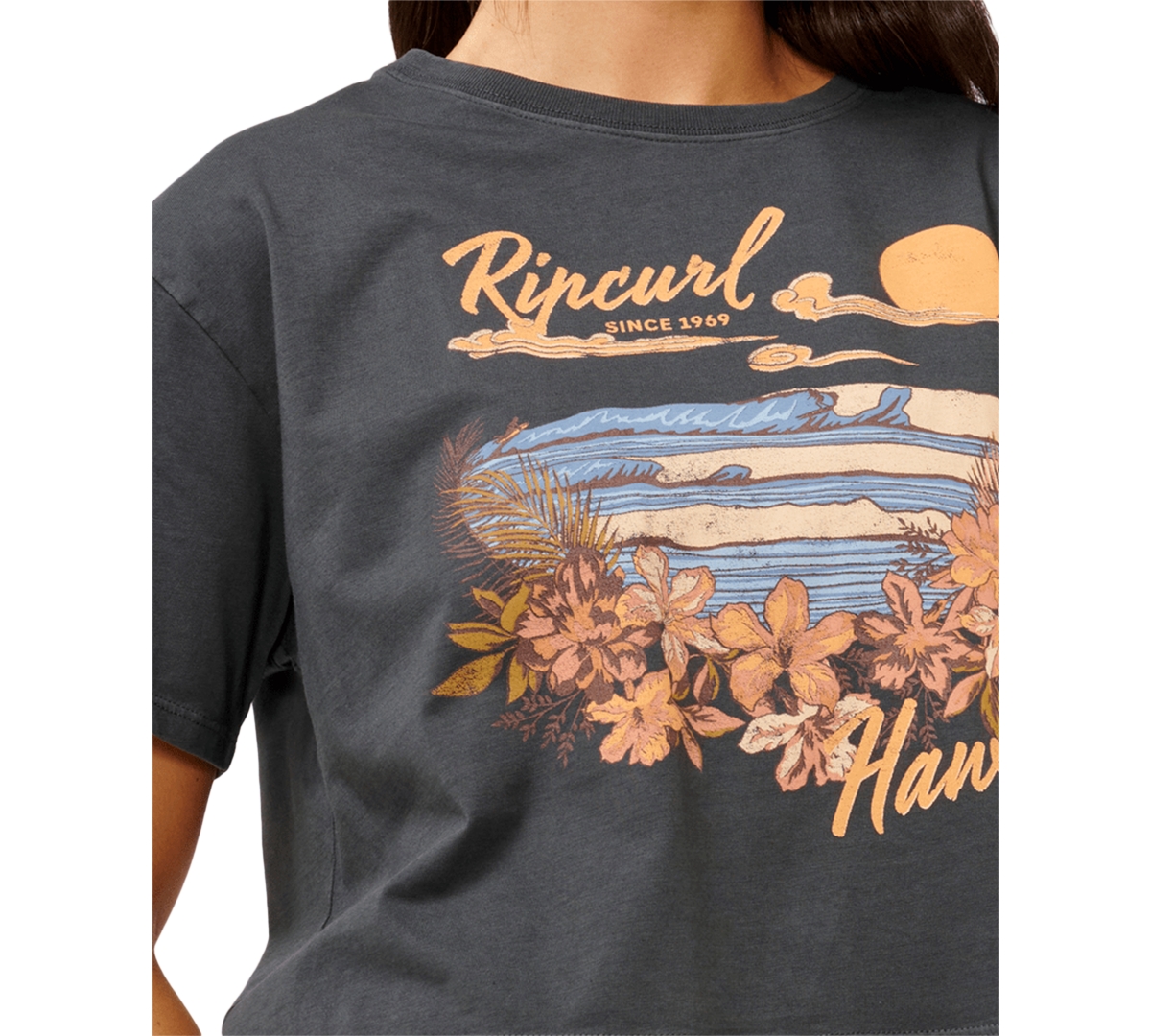 Rip Curl Juniors' Wave Gliders Cropped T-Shirt