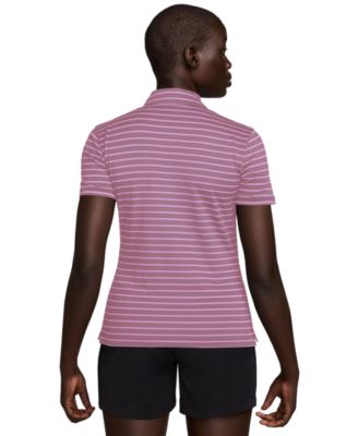 Women's Dri-FIT Short-Sleeve Striped Golf Polo