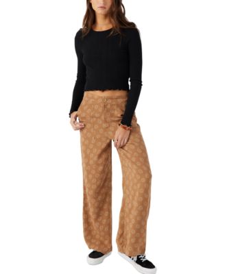 Juniors' Pull-On Rylan Velley Floral Pants
