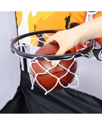 5-in-1 Multi-Game Table - Billiards, Push Hockey, Foosball, Ping Pong, and Basketball