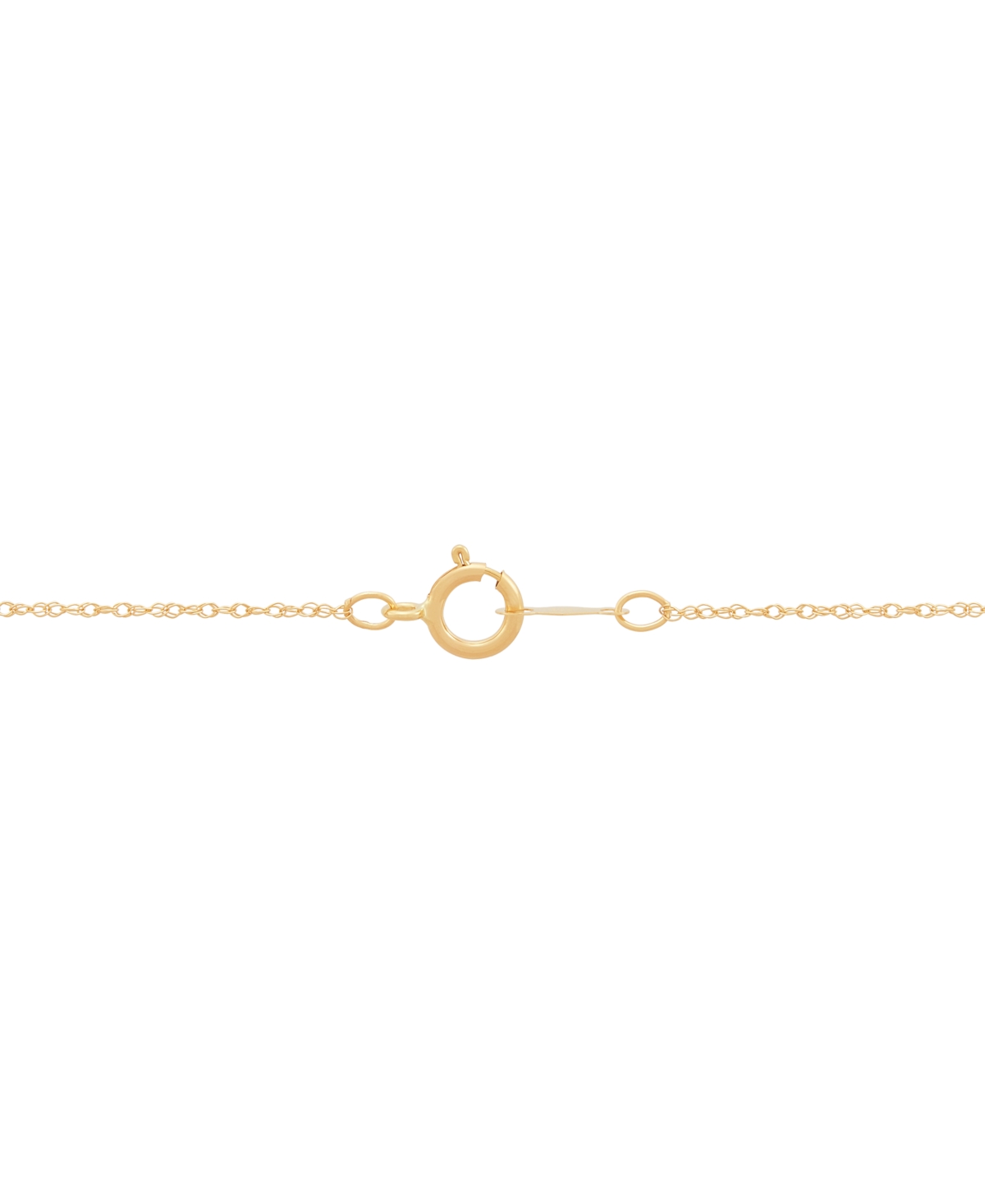 MACY'S AQUAMARINE (5/8 CT. T.W.) & DIAMOND (1/8 CT. T.W.) FANCY HALO 18" PENDANT NECKLACE IN 14K GOLD 
