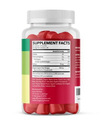 Apple Cider Vinegar Gummies, Apple Flavor, 120ct