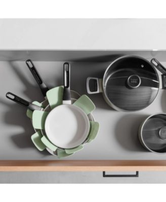 Leo Glints 5Pc Ceramic Nonstick Cookware Set, Spirit, Recycled