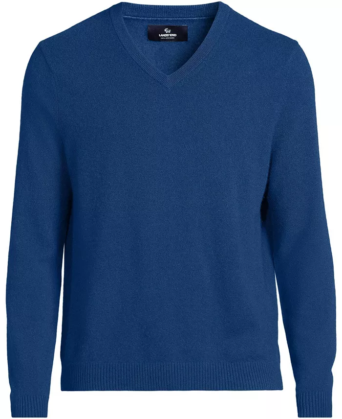 Men's Fine Gauge Cashmere V-neck Sweater - thumbnail 9