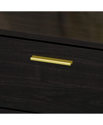 5-Drawer White Wood Chest of Drawer Accent Storage Cabinet Organizer