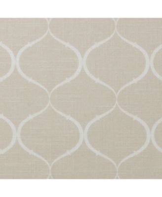 Premium 2-Panel Light Filtering Curtains - Semi Sheer for Living Room, Bedroom, Kitchen - 52" x 63" - Ogee Beige