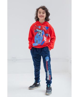 Fleece Pullover Hoodie and Jogger Pants Outfit Set