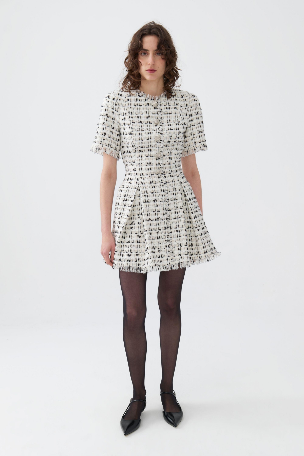 Nocturne Women's Tweed Mini Dress - Multi-colored