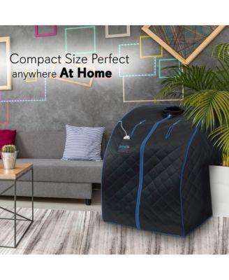 Personal Detox Home Sauna With Foldable Chair and Heated Foot Pad