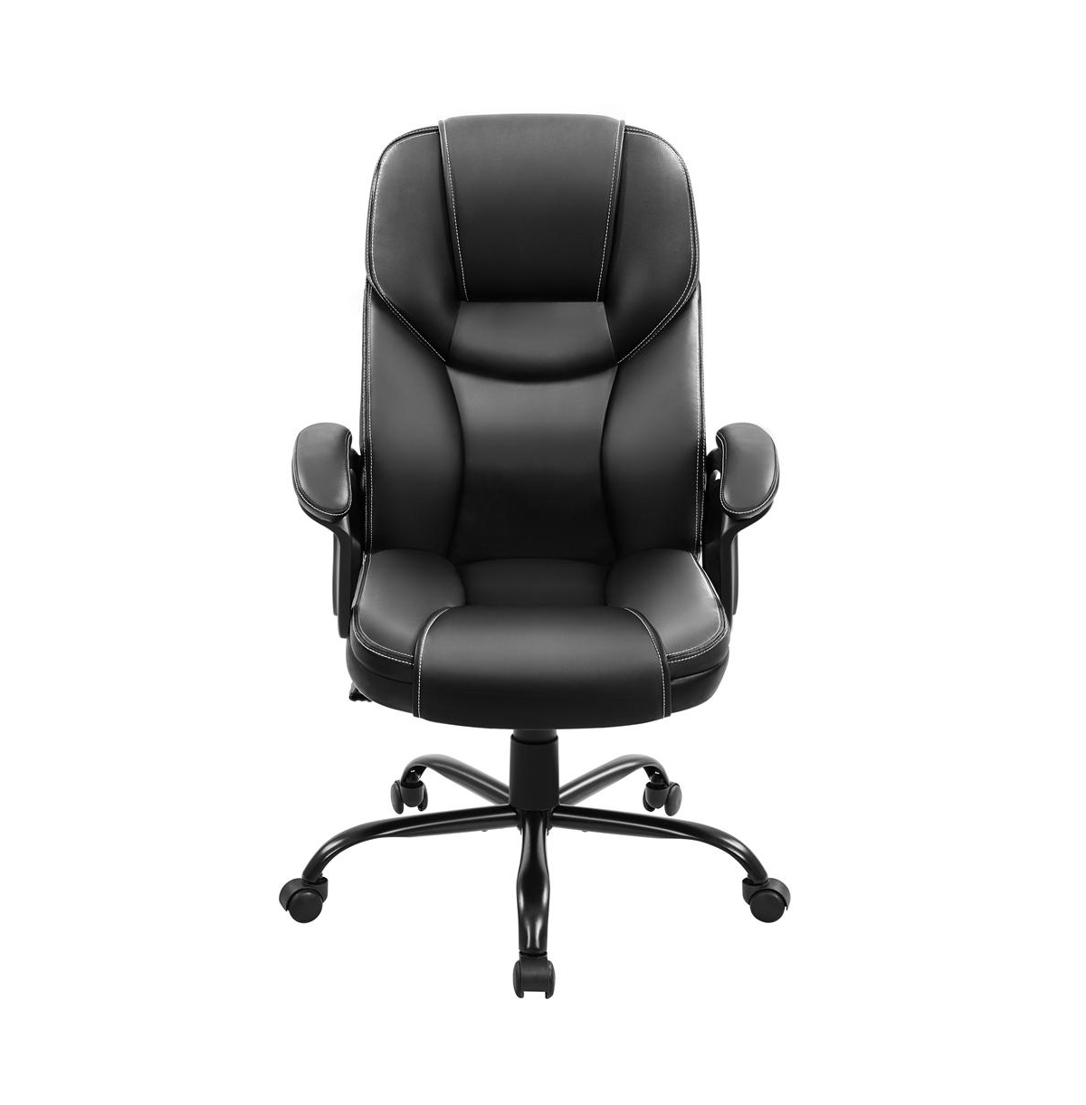 Faux Leather Executive Office Chair Computer Desk Chair - White