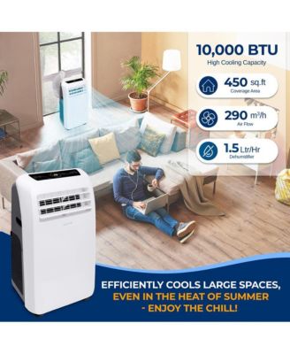 Portable Air Conditioner, 10,000 BTU, Built-in Dehumidifier & Fan