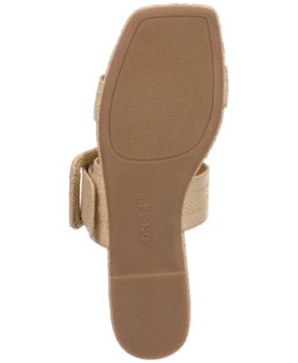 Women's Paulina Buckled Two-Band Flat Sandals, Created for Macy's