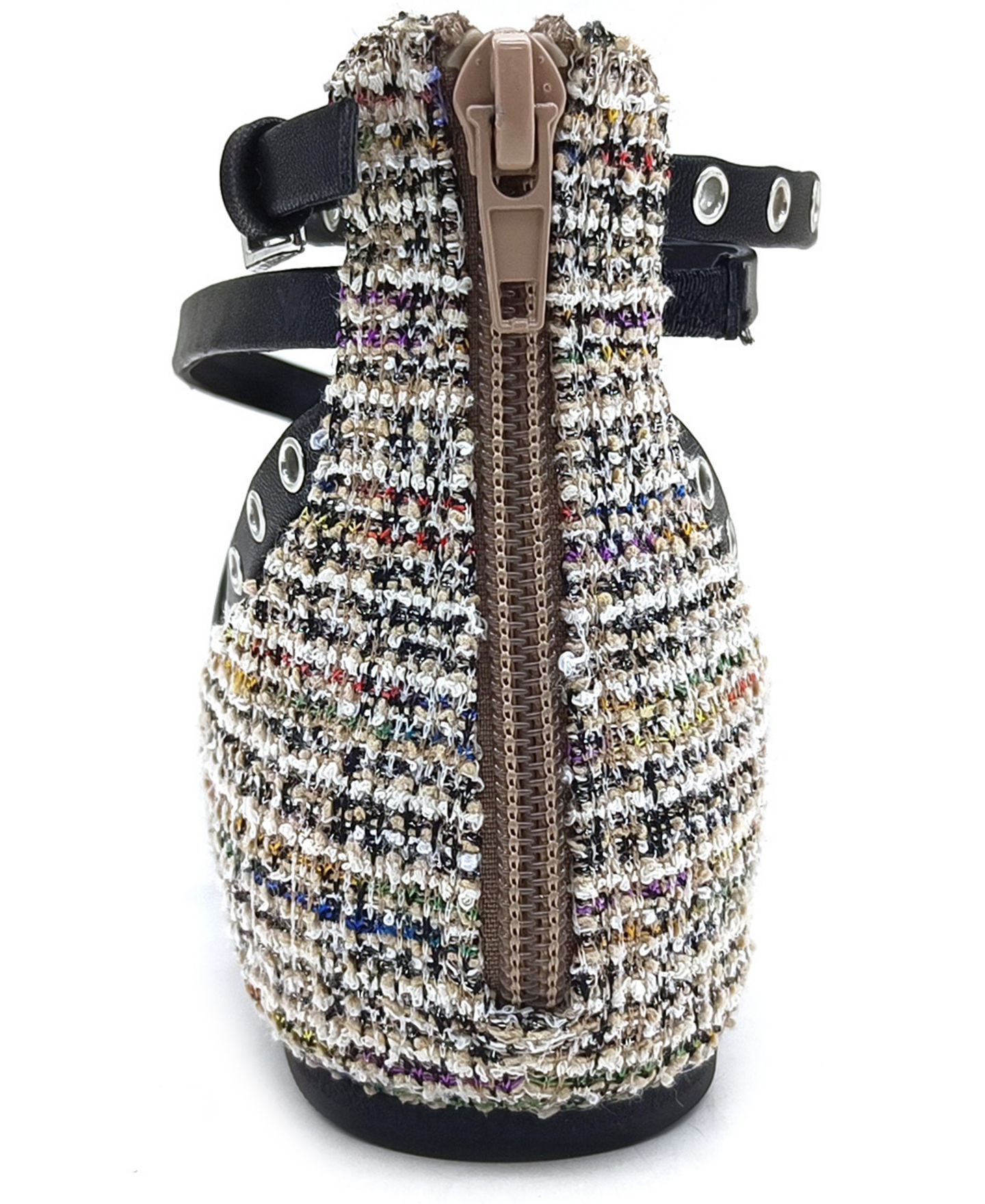 Женские балетки Kenneth Cole New York Mason с ремешками, цвет: Чёрный / Рыжевато-коричневый — фото 3