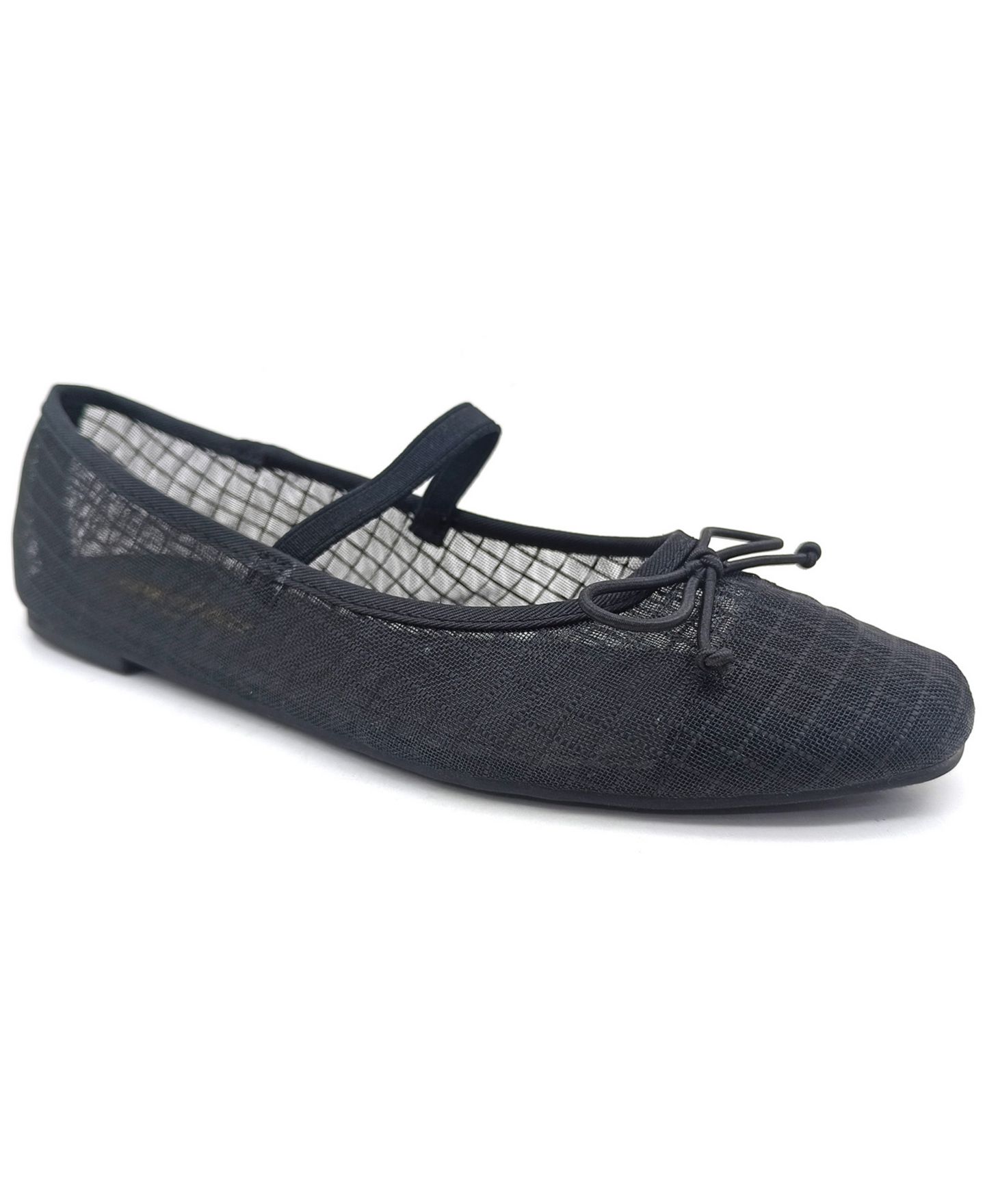 Женские сетчатые балетки Kenneth Cole New York Myra с квадратным носом, цвет: Чёрный сетчатый — фото 1