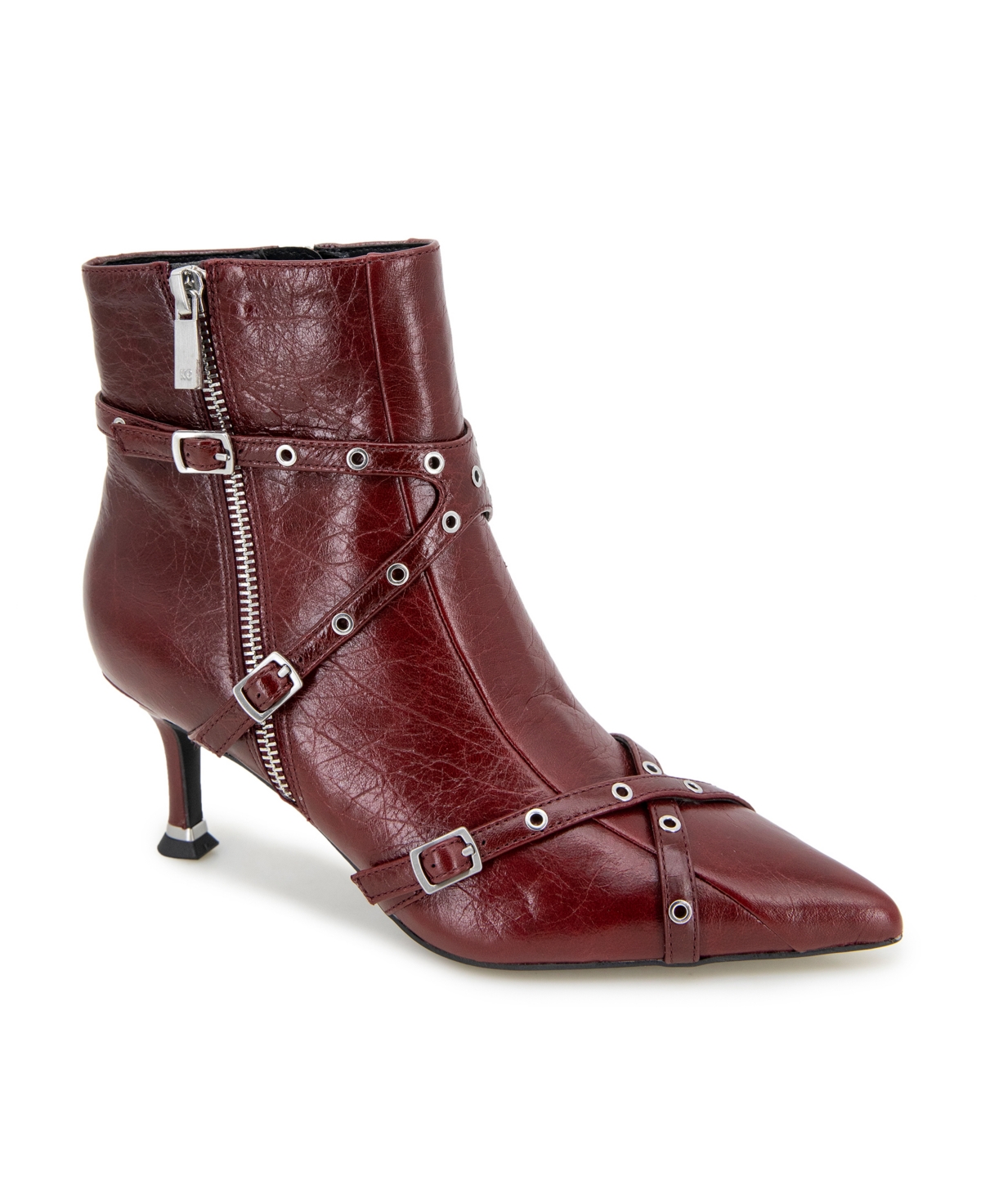 Women's Umi Biker Booties - Rio Red Leather