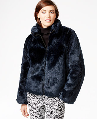 MICHAEL Michael Kors Short Faux Fur Coat - Coats - Women - Macy's