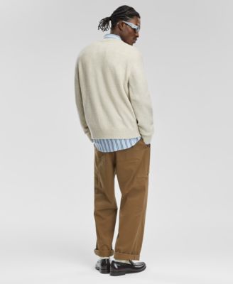 ジャケット・アウター (mayu) Moxie Sweater Combo Frinda Mode of One Men's Relaxed-Fit Cozy Sweater, Created for