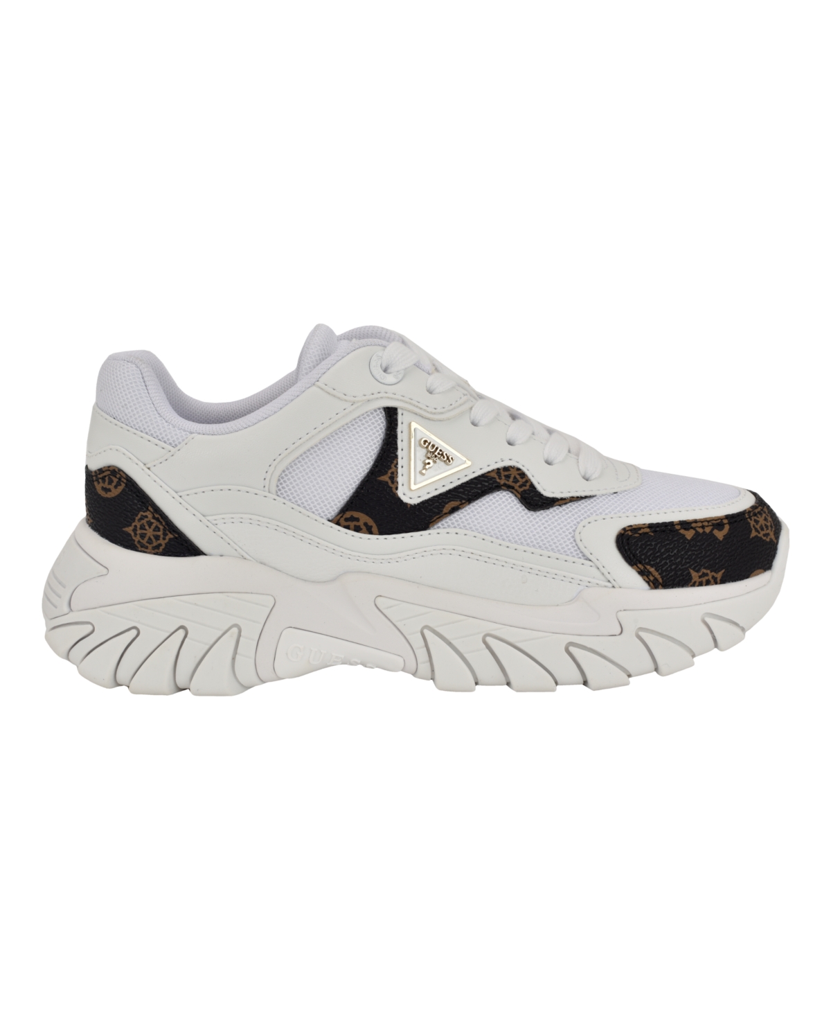 Guess Women's Nowah Triangle Lace-Up Chunky Fashion Sneakers