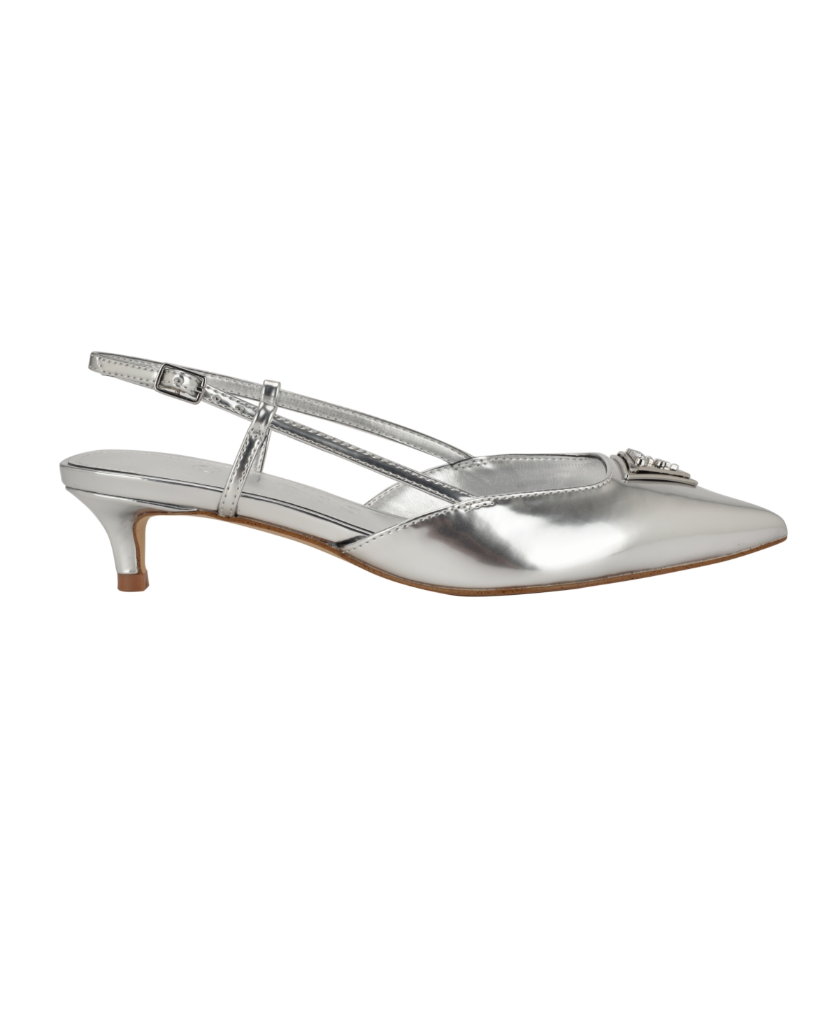 Guess Women's Jesson Pointed Slingback Kitten Heel Mules