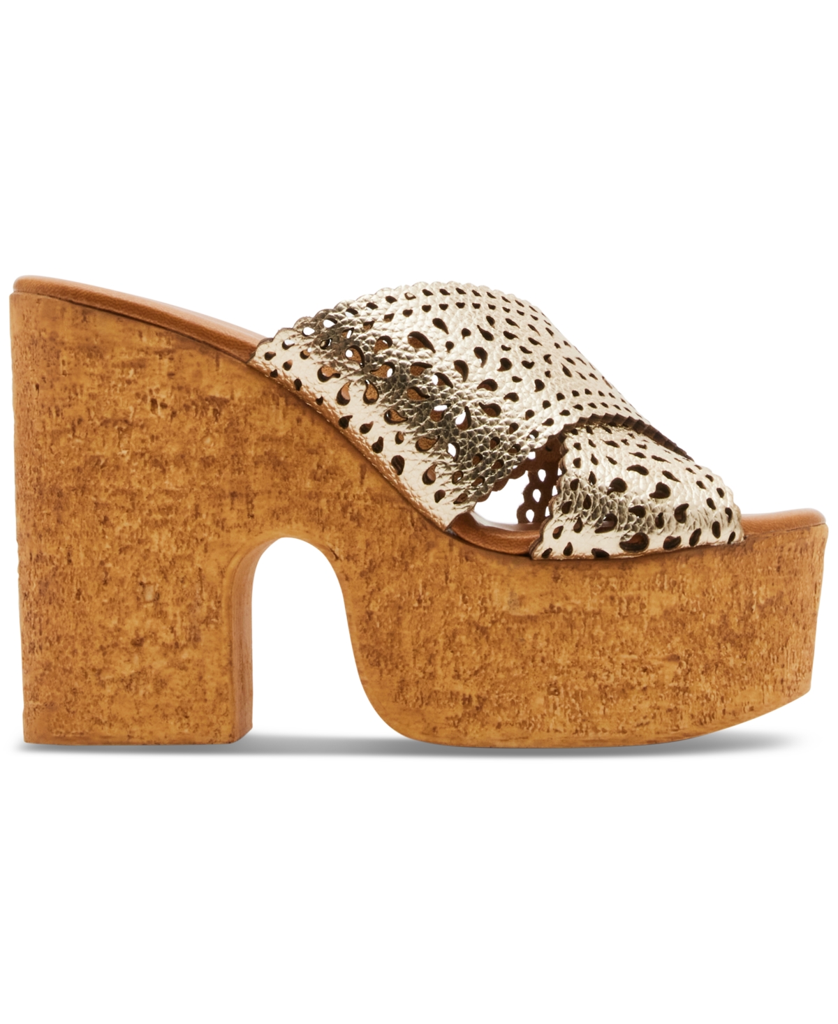 Steve Madden Saffron Platform Sandal In Gold