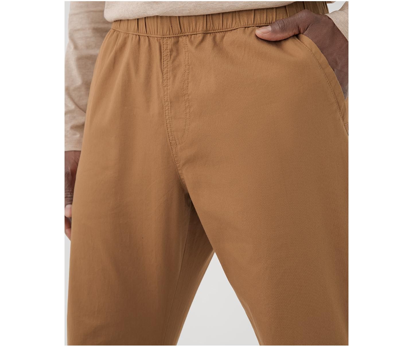 Мужские брюки Pact Organic Cotton Daily Twill Midweight Pant - 32" Inseam, цвет: Верблюжий — фото 6