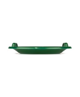 Circular Saucer Snow Sled for Winter Sledding, 25" Diameter, Green
