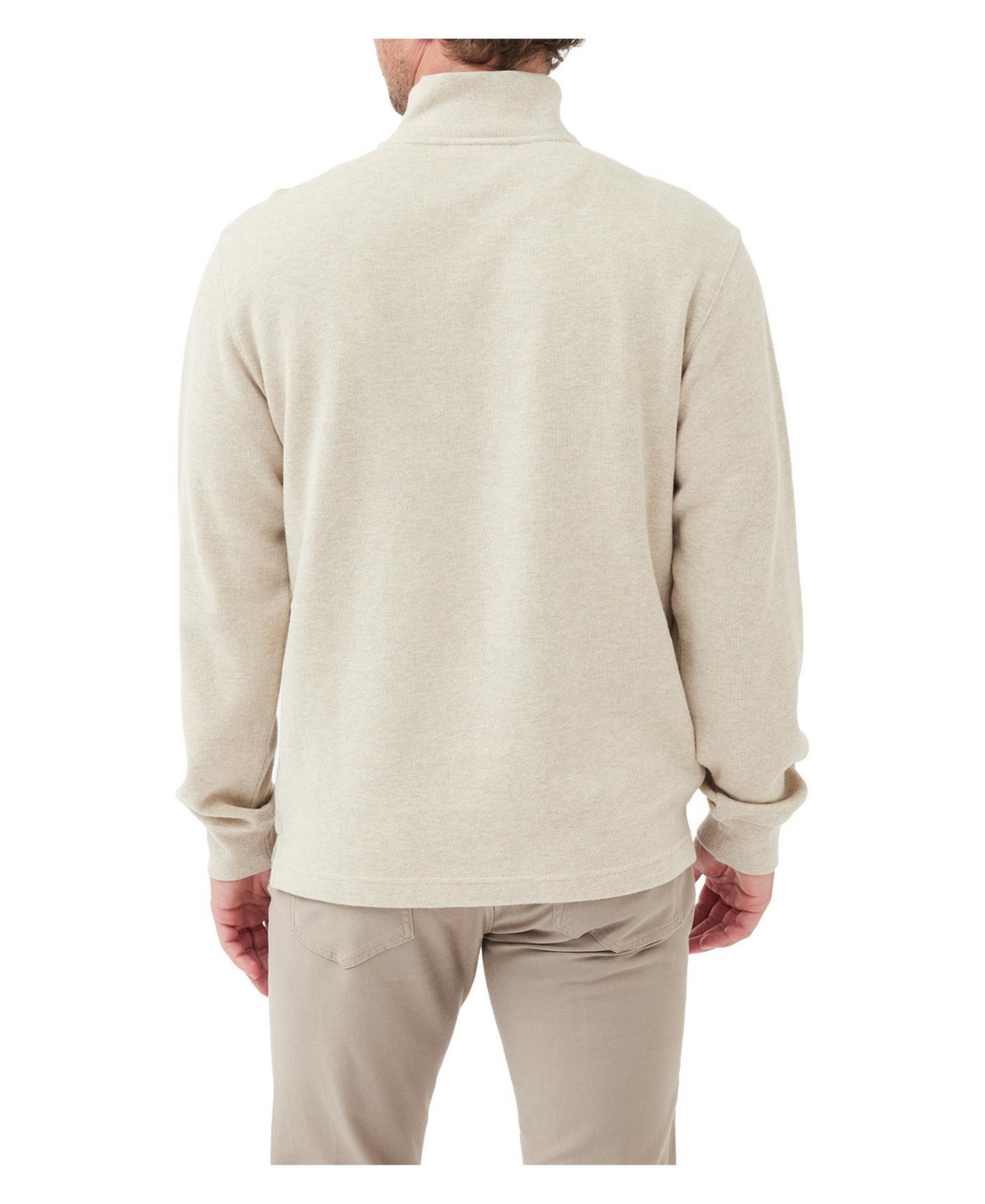 Rodd & Gunn Fortrose Cotton Quarter Zip Sweater In Brown
