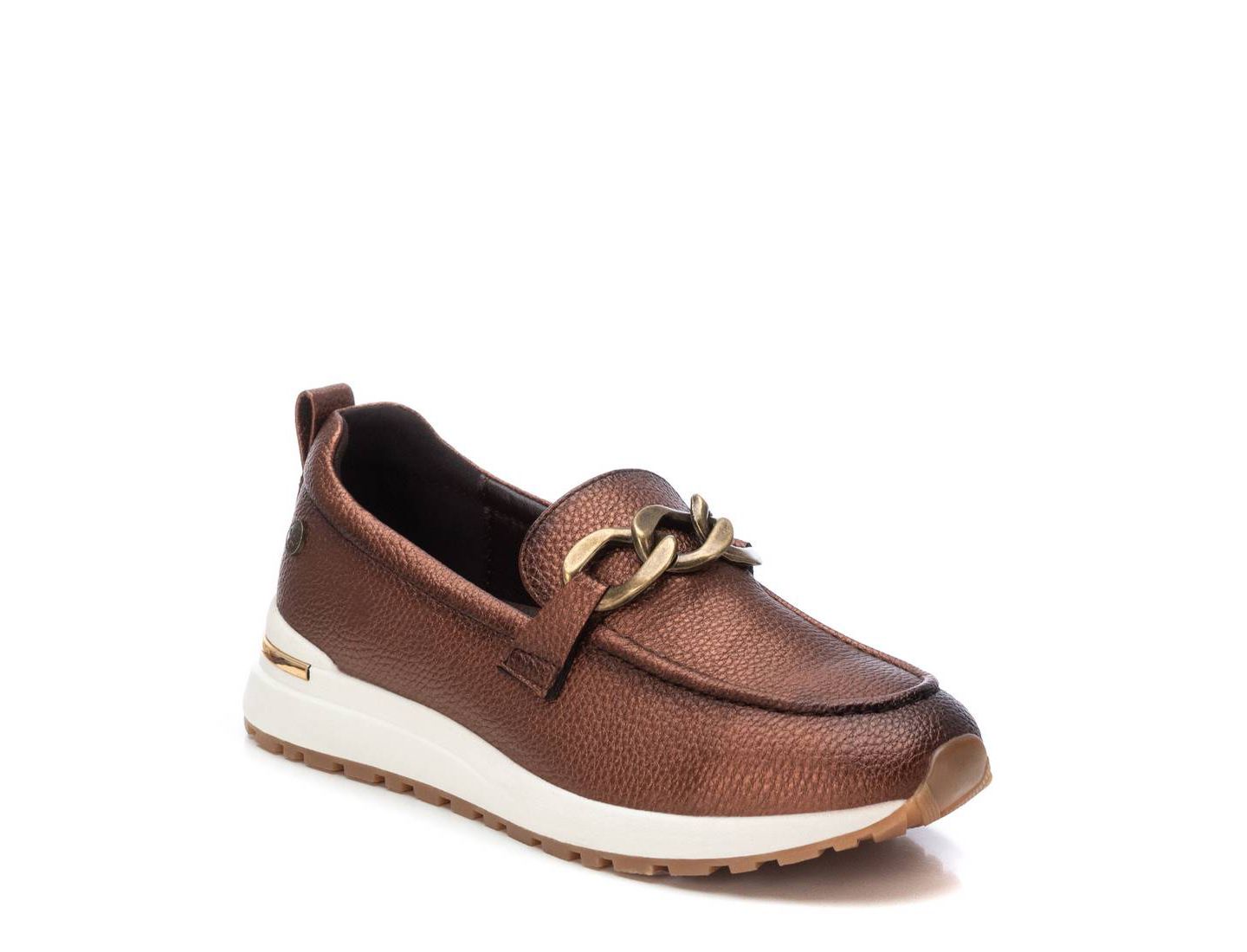 Женские мокасины XTI Casual Moccasins, цвет: Бронзовый — фото 1