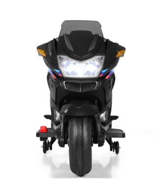 12V Kids Ride On Motorcycle Electric Motor Bike w/ Training Wheels & Light