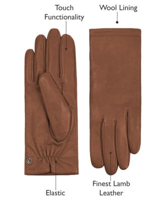 Women`s Premium Lamb Leather Touchscreen Gloves "CHELSEA"