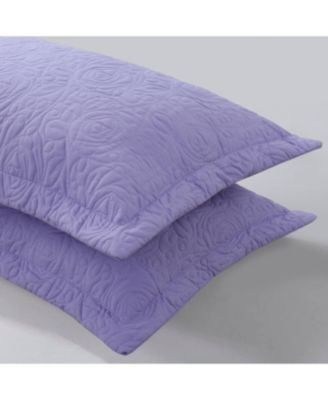 2 Pcs Embroidered Pillow Shams-Standard