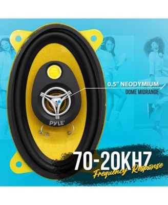 4'' x 6'' Three-Way Car Speakers, 180 Watt