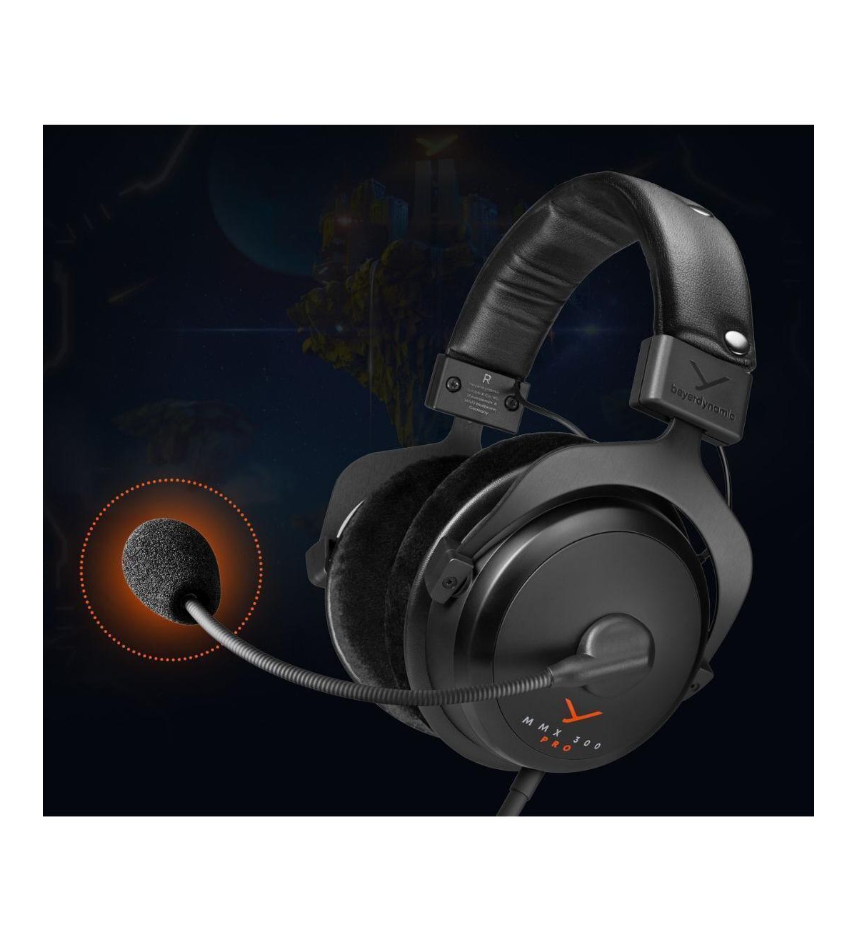 Beyerdynamic Mmx 300 Pro gaming headset with Stellar.45 driver and condenser microphone