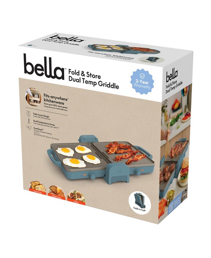 bella Fold & Store Dual Temp Griddle - Blue