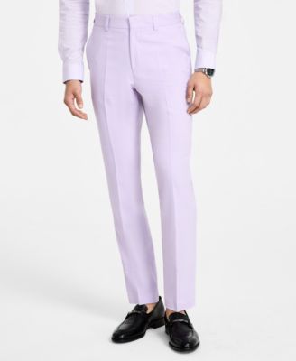 Men's Modern-Fit Wool Blend Suit Pants