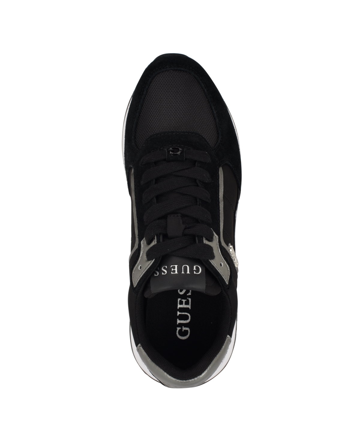 Guess Women's Energy Round Toe Retro Jogger Sneakers In Black