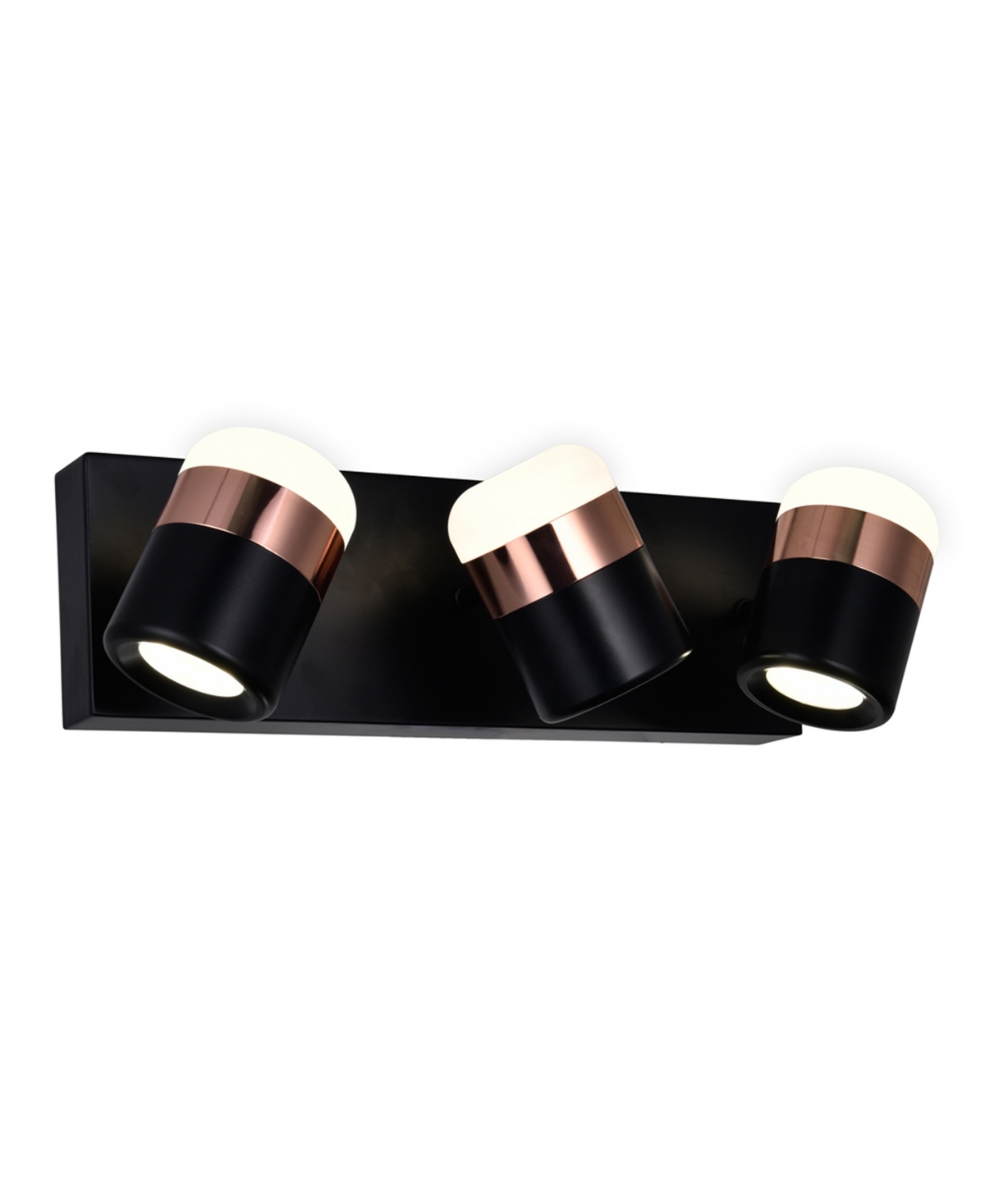 Cwi Lighting 6" Metal Moxie Led Vanity Light In Black